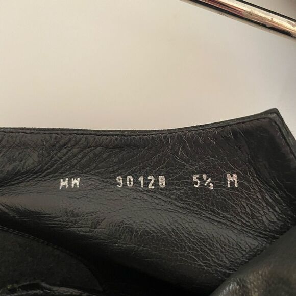 Stuart Weitzman Black Stiletto Ankle Boots with Silver Heel Size 5.5 - Picture 4 of 9